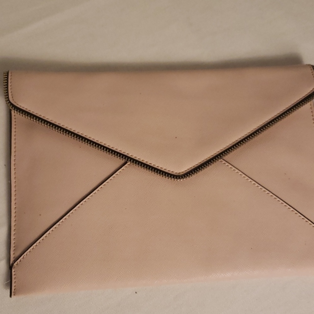 Pink Banana Republic Clutch envelope leather 10x7